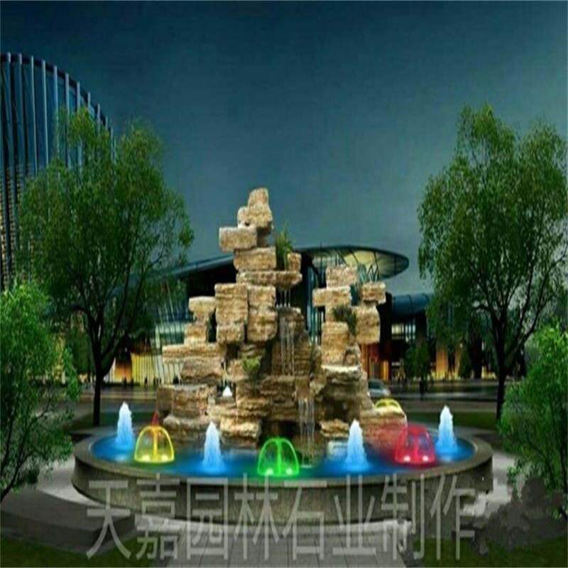 鹿邑水幕墙喷泉设计